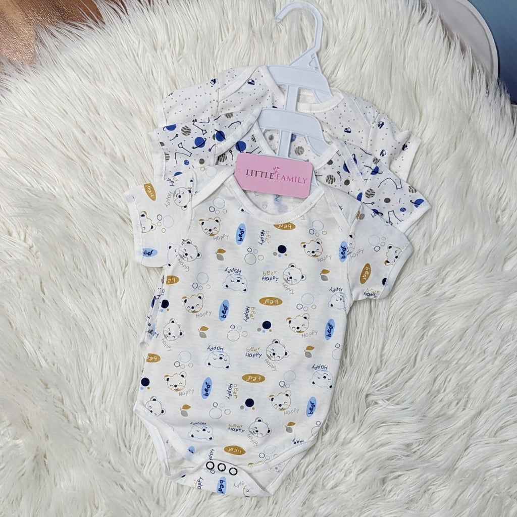 Premium Baby Bodysuits – Pack of 3