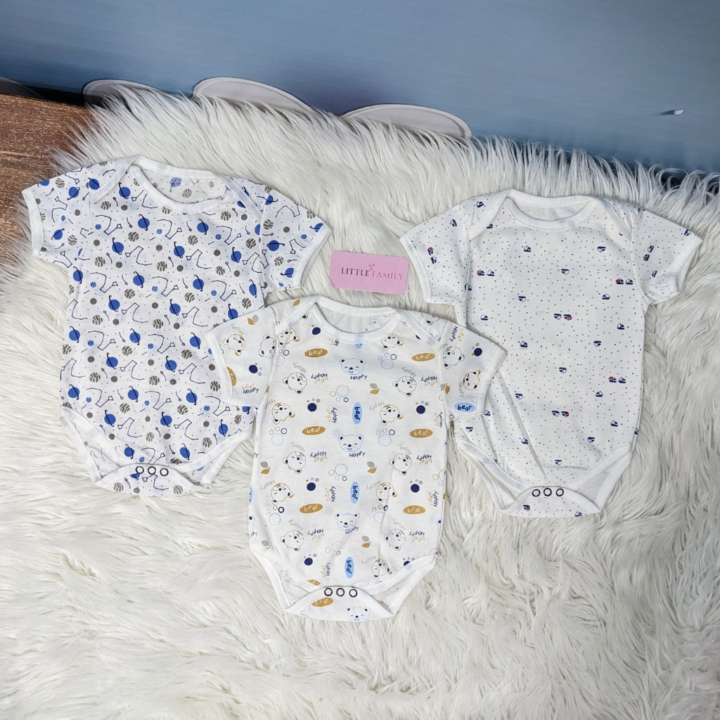 Premium Baby Bodysuits – Pack of 3