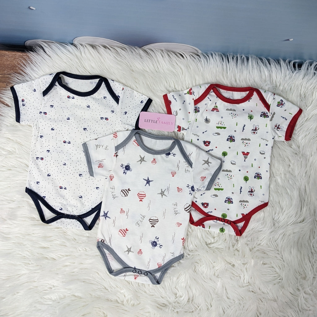 Premium Baby Bodysuits – Pack of 3