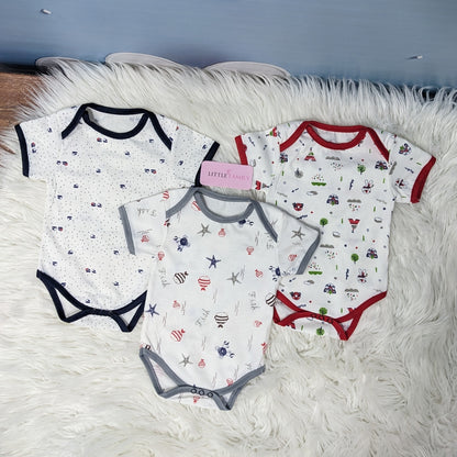 Premium Baby Bodysuits – Pack of 3