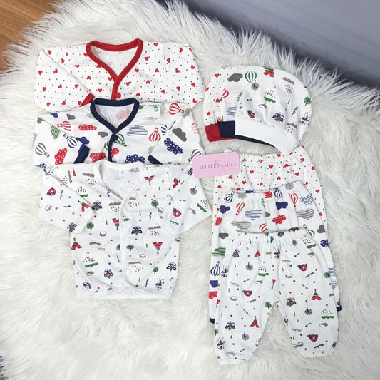 Newborn 3-Piece Cotton Outfit Set – Pack of 3