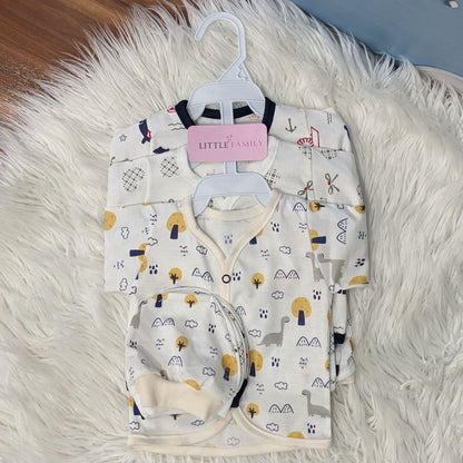 Newborn 3-Piece Cotton Outfit Set – Pack of 3