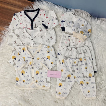 Newborn 3-Piece Cotton Outfit Set – Pack of 3