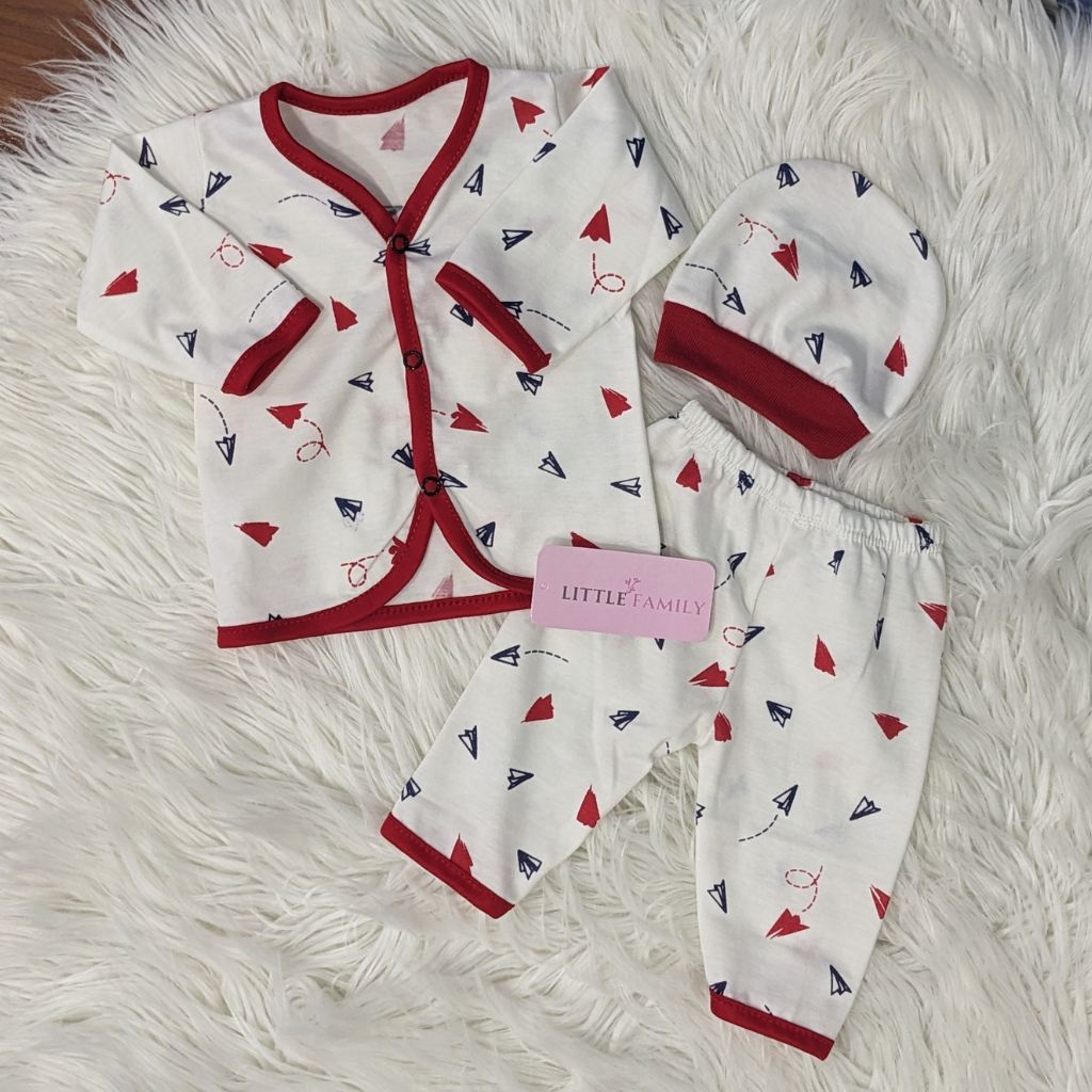 Newborn 3-Piece Cotton Outfit Set – Pack of 3