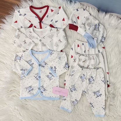 Newborn 3-Piece Cotton Outfit Set – Pack of 3