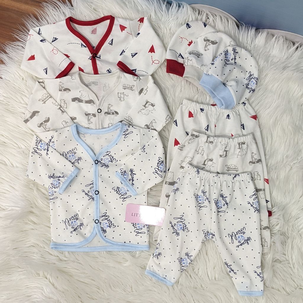 Newborn 3-Piece Cotton Outfit Set – Pack of 3