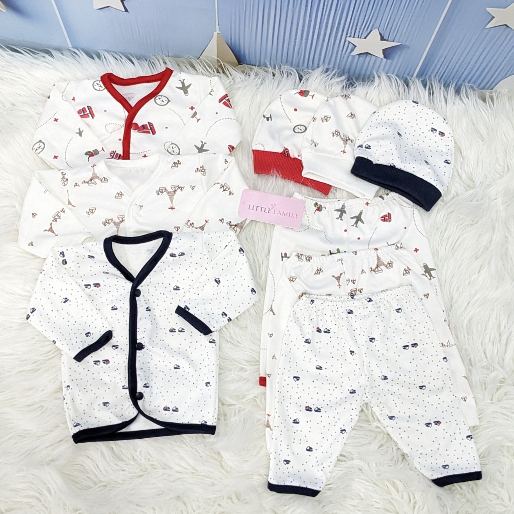 Newborn 3-Piece Cotton Outfit Set – Pack of 3