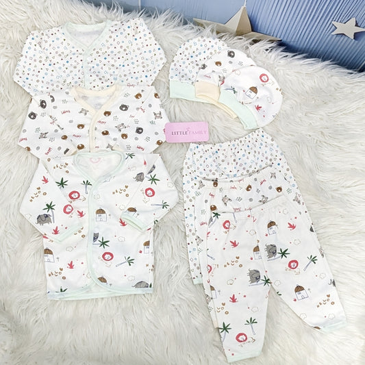 Newborn 3-Piece Cotton Outfit Set – Pack of 3