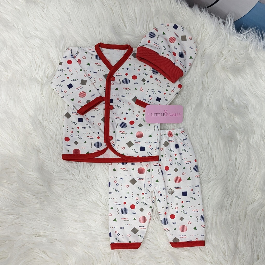 Newborn 3-Piece Cotton Outfit Set – Pack of 3