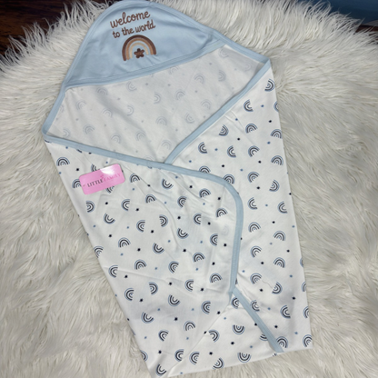 Premium Baby Hooded Wrapping Sheet | Welcome to the World