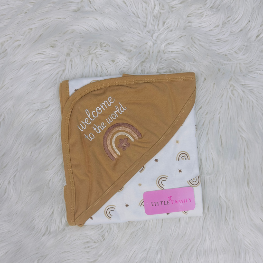 Premium Baby Hooded Wrapping Sheet | Welcome to the World