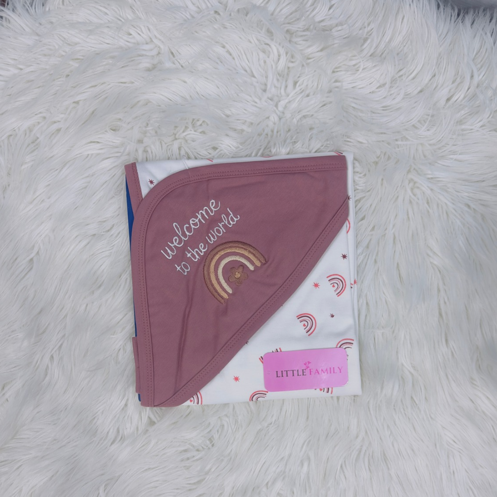 Premium Baby Hooded Wrapping Sheet | Welcome to the World