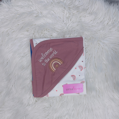 Premium Baby Hooded Wrapping Sheet | Welcome to the World