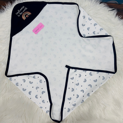 Premium Baby Hooded Wrapping Sheet | Welcome to the World