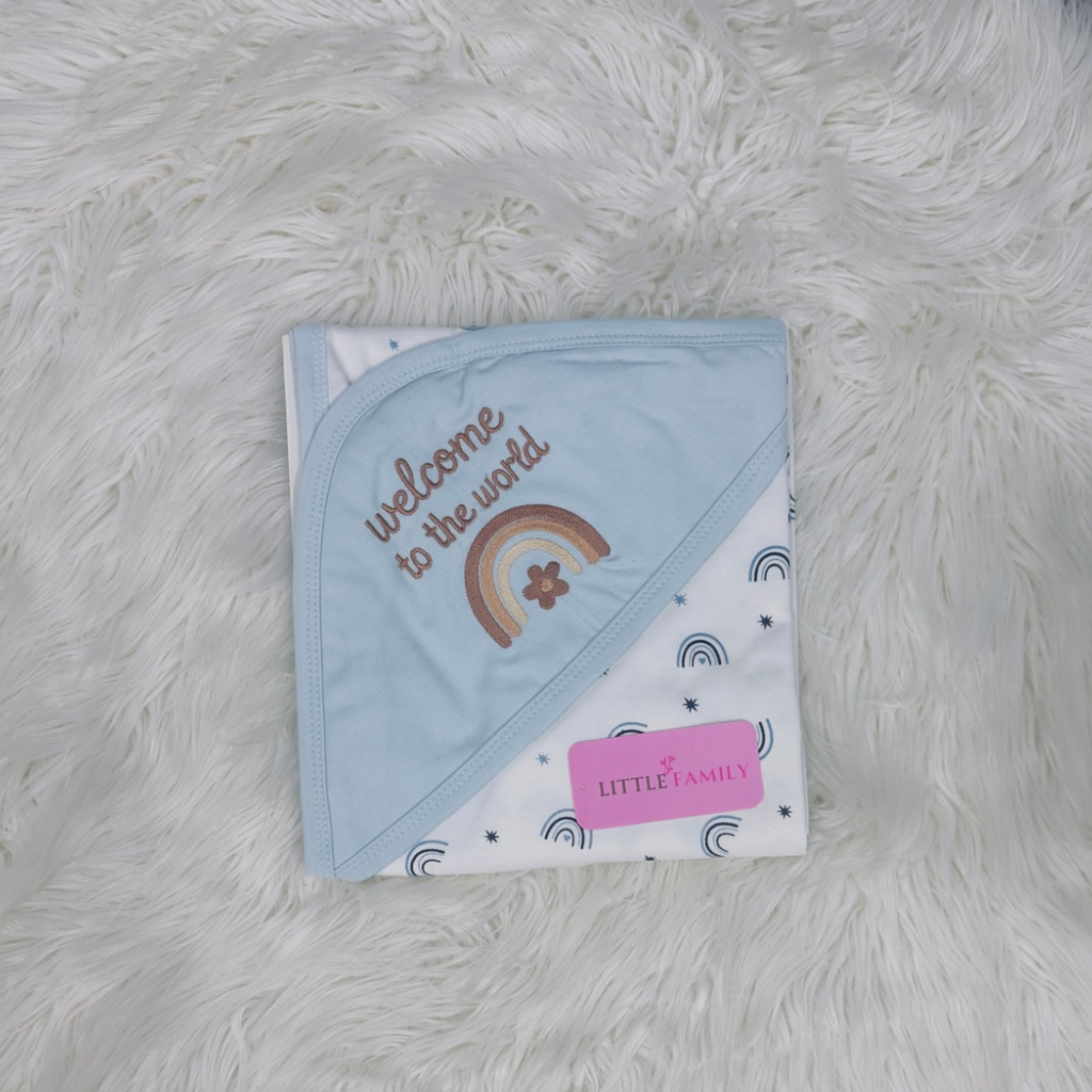 Premium Baby Hooded Wrapping Sheet | Welcome to the World