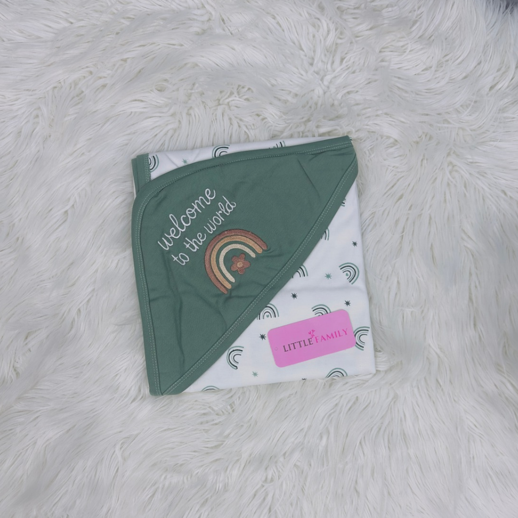 Premium Baby Hooded Wrapping Sheet | Welcome to the World