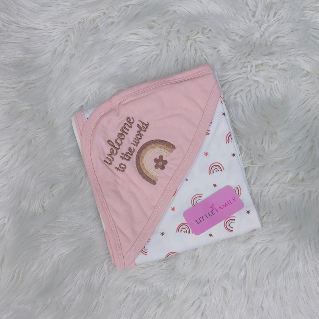 Premium Baby Hooded Wrapping Sheet | Welcome to the World