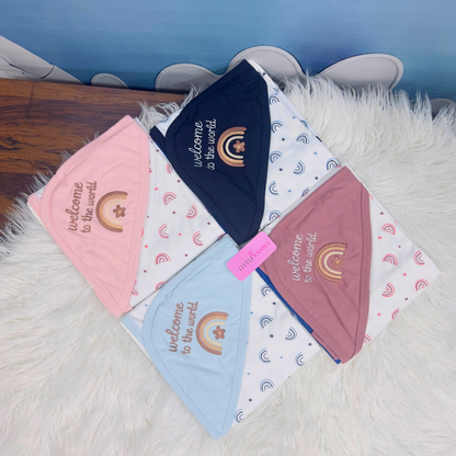 Premium Baby Hooded Wrapping Sheet | Welcome to the World