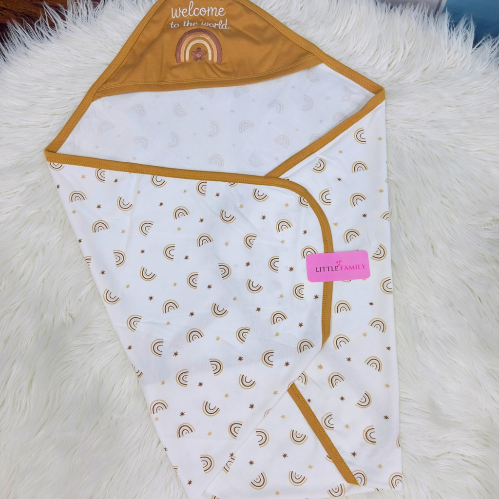 Premium Baby Hooded Wrapping Sheet | Welcome to the World