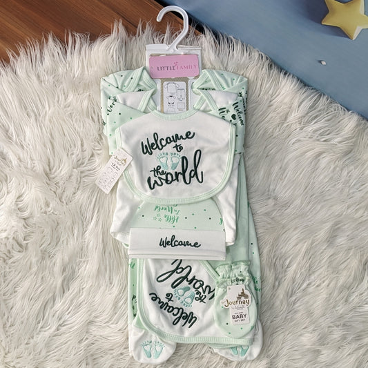Welcome to the World Baby Starter Set – Light Green