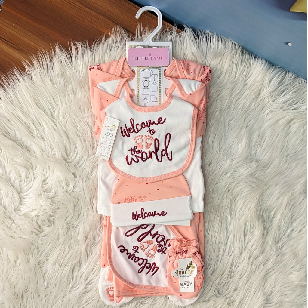 Welcome to the World Baby Starter Set – Peachy Pink