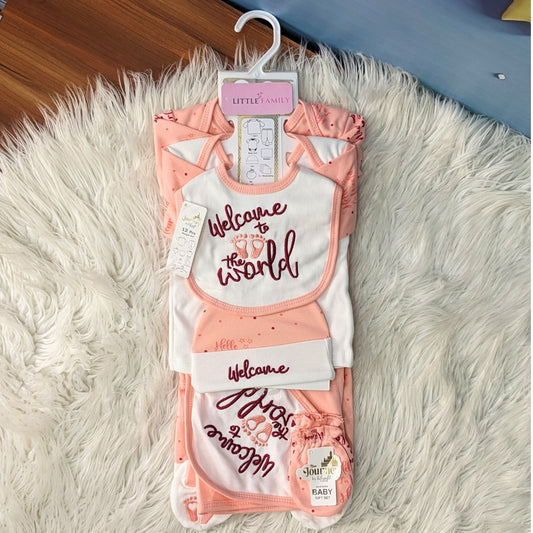 Welcome to the World Baby Starter Set – Peachy Pink