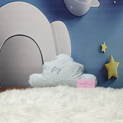 "Welcome to the World" Theme Baby Bedding Set -  9 Pieces | Grey