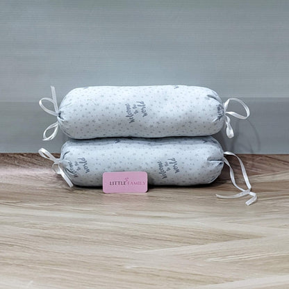 Premium 11-Piece Baby Bedding Set | "Welcome to the World" - (Soft Grey)