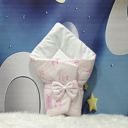 "Welcome to the World" Theme Baby Bedding Set -  9 Pieces | Pink