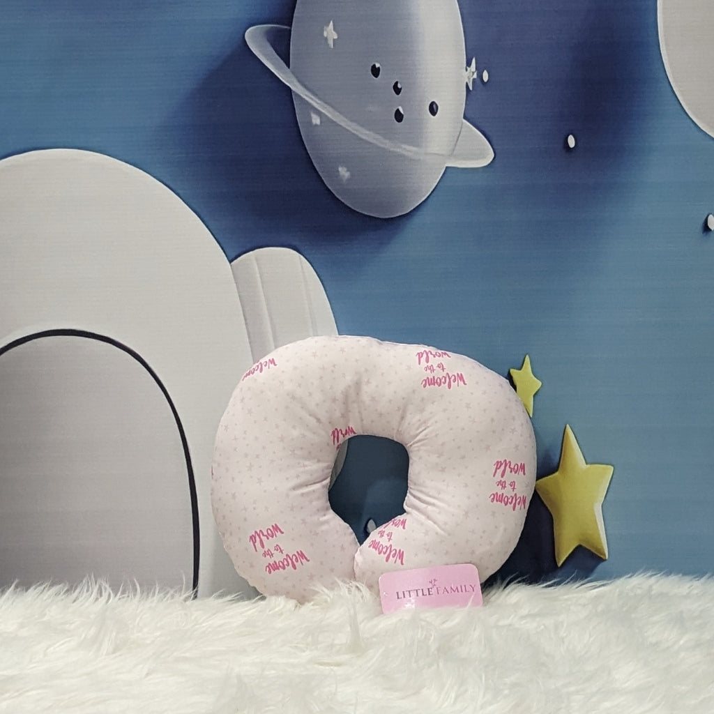 "Welcome to the World" Theme Baby Bedding Set -  9 Pieces | Pink