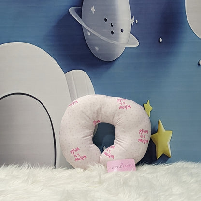 "Welcome to the World" Theme Baby Bedding Set -  9 Pieces | Pink