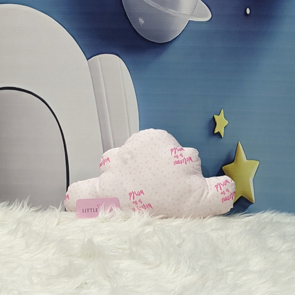 "Welcome to the World" Theme Baby Bedding Set -  9 Pieces | Pink