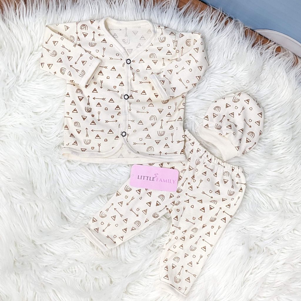 Newborn 3-Piece Cotton Outfit Set – Pack of 3
